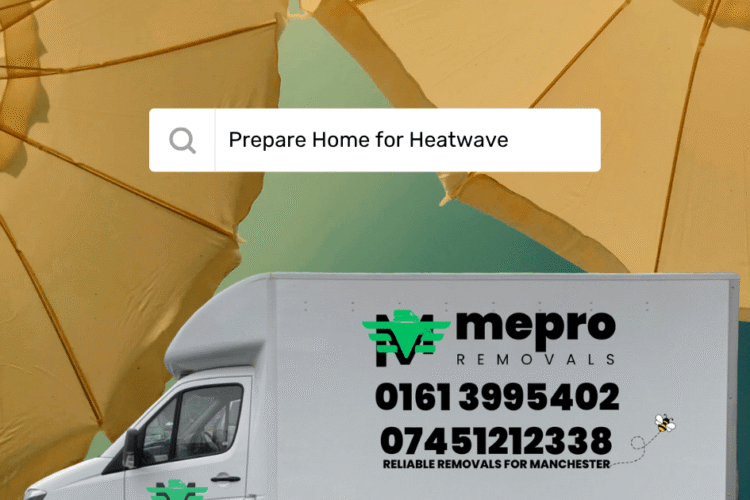 The Mepro Removals team executing flawless Manchester Heatwave Removals, wearing breathable uniforms and hydrating during a scheduled break.